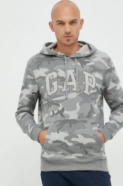 Ανδρικά Χωρίς φερμουάρ Μπλούζα GAP γκρι,