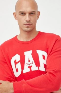 Ανδρικά Χωρίς φερμουάρ Μπλούζα GAP κόκκινο, -Gap Κατάστημα unnamed file 814