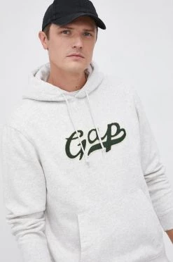 Ανδρικά Χωρίς φερμουάρ Μπλούζα GAP χρώμα: γκρι -Gap Κατάστημα unnamed file 915