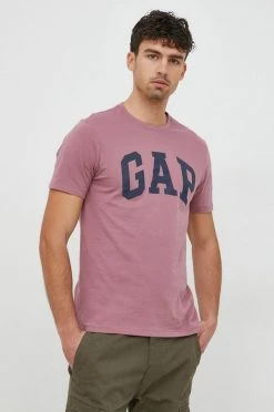 Ανδρικά Μπλουζάκια Βαμβακερό μπλουζάκι GAP ροζ -Gap Κατάστημα unnamed file 999